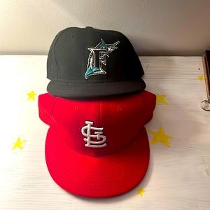 Two Authentic collection Baseball Caps 7 1/4